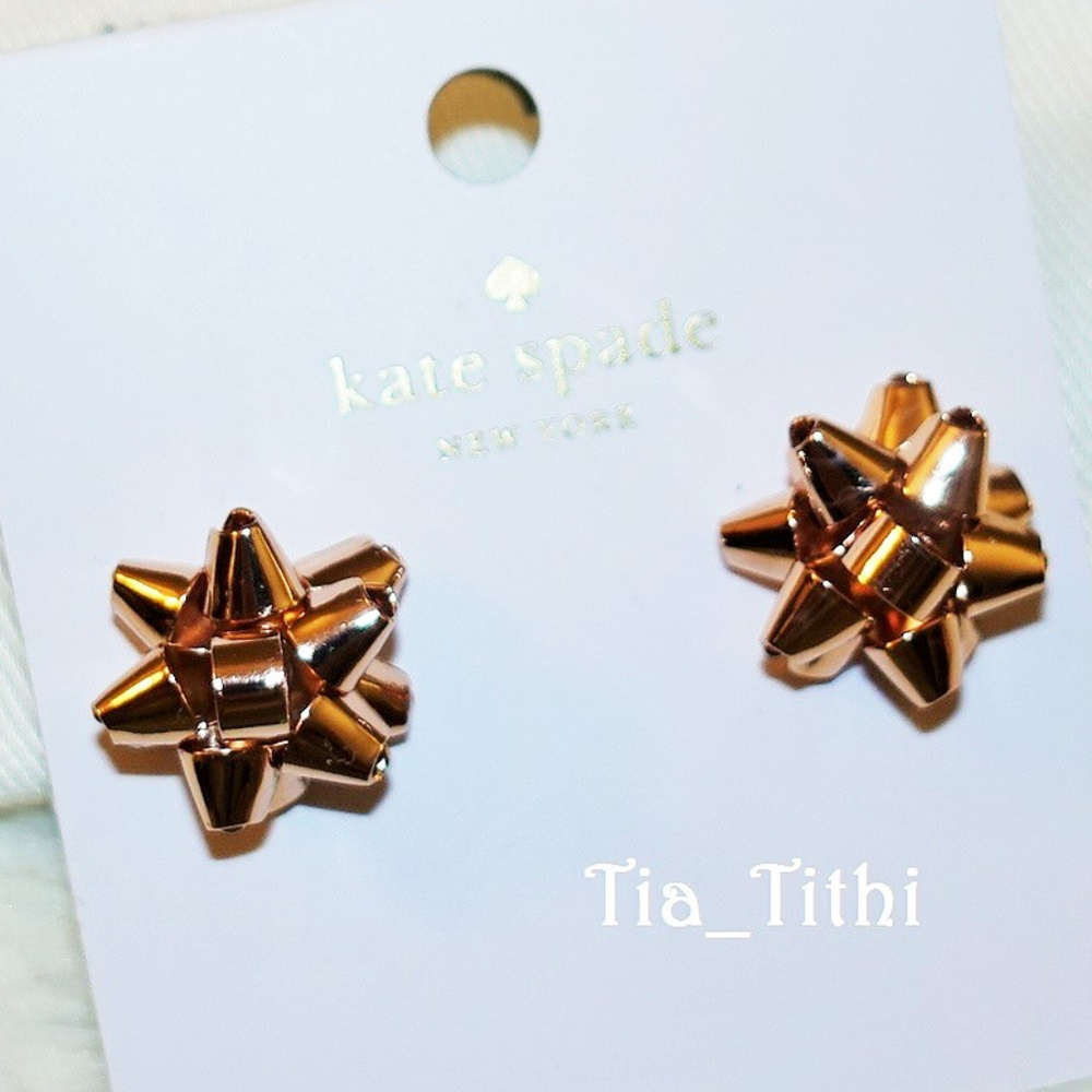 Kate Spade Bow Studs - Picture 2 of 2